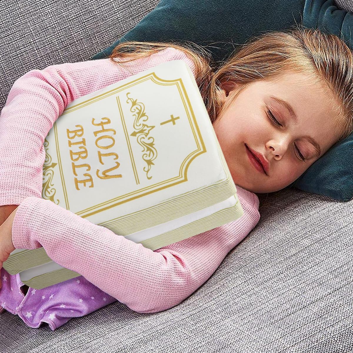 Yelakey Bible Pillow Book Plush with Openable Bible