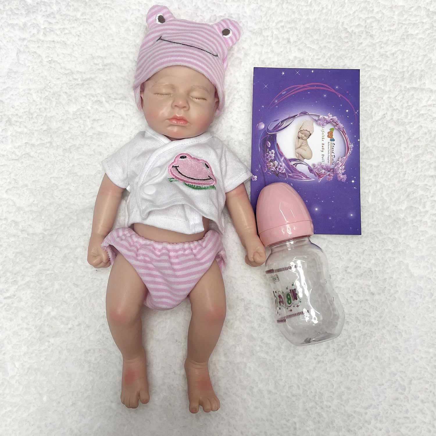 OtardDolls 33cm Realistic Solid Silicone Reborn Baby Doll