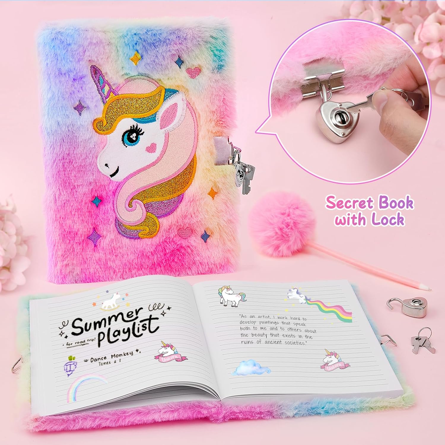 Tacobear Unicorn Gift Set for Girls 6-10 Years