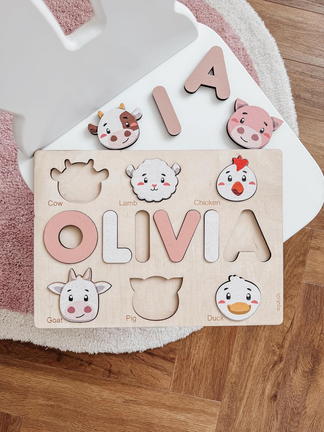 Agukids Personalized Baby Name Puzzle
