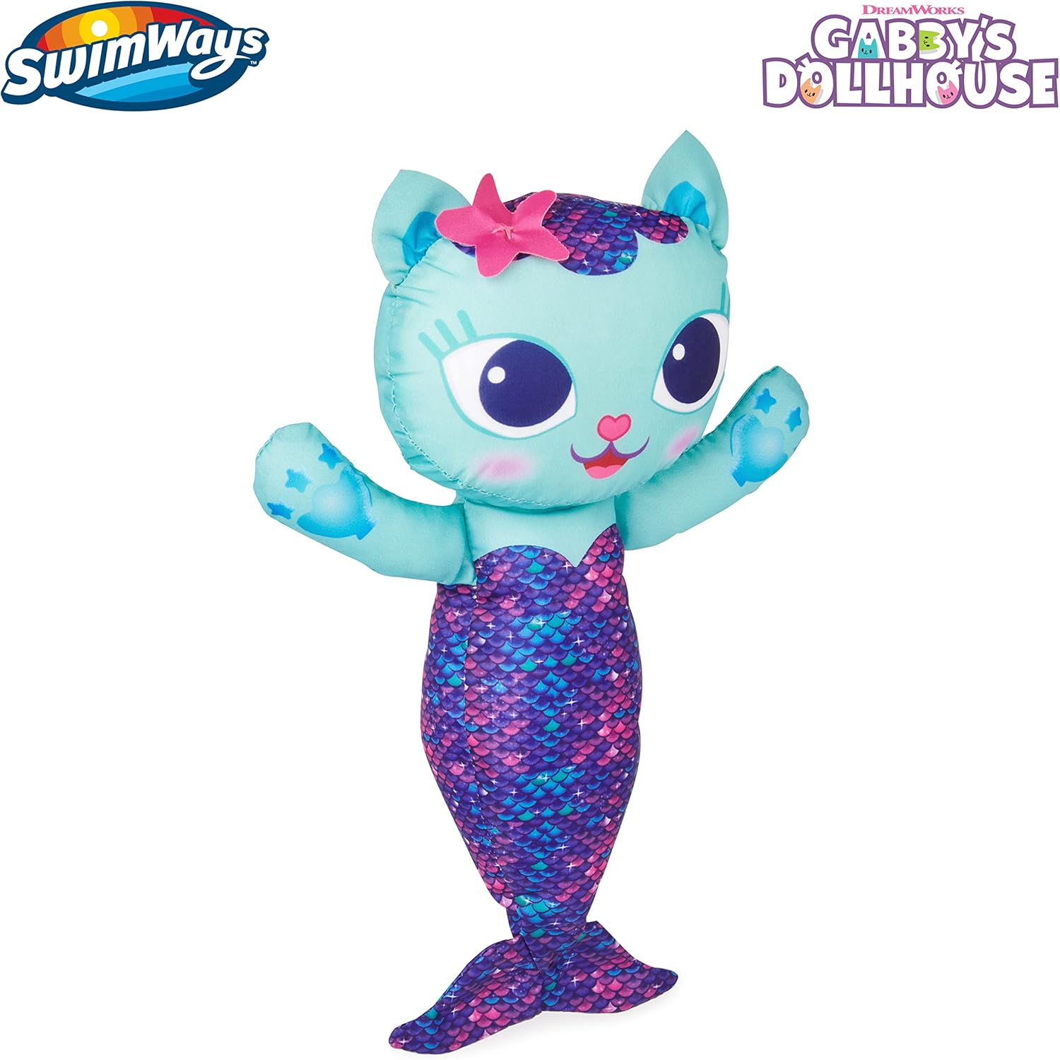 SwimWays Gabbys Dollhouse Mercat Bath Huggable
