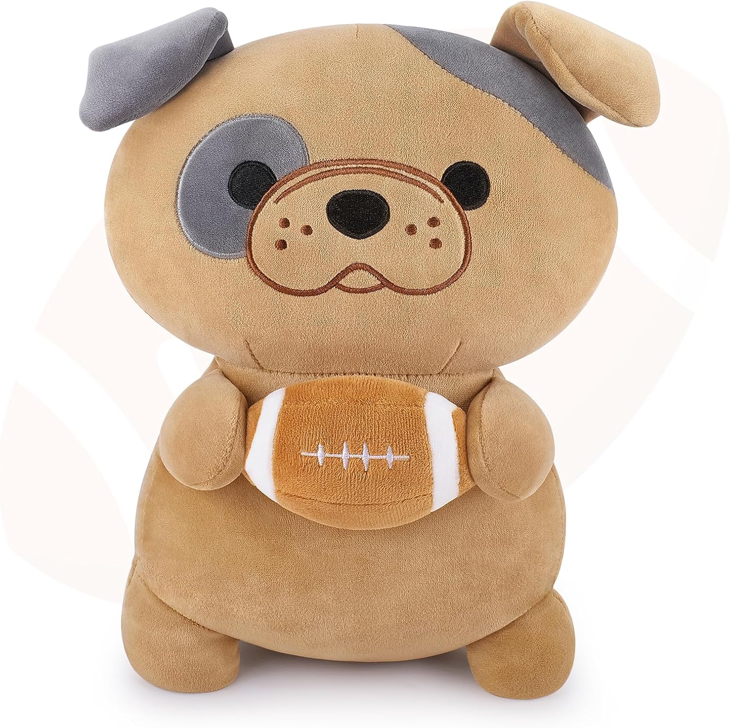 Achwishap French Bulldog Plush Pillow with Rugby 14 Inch Cute Stuffed Animal