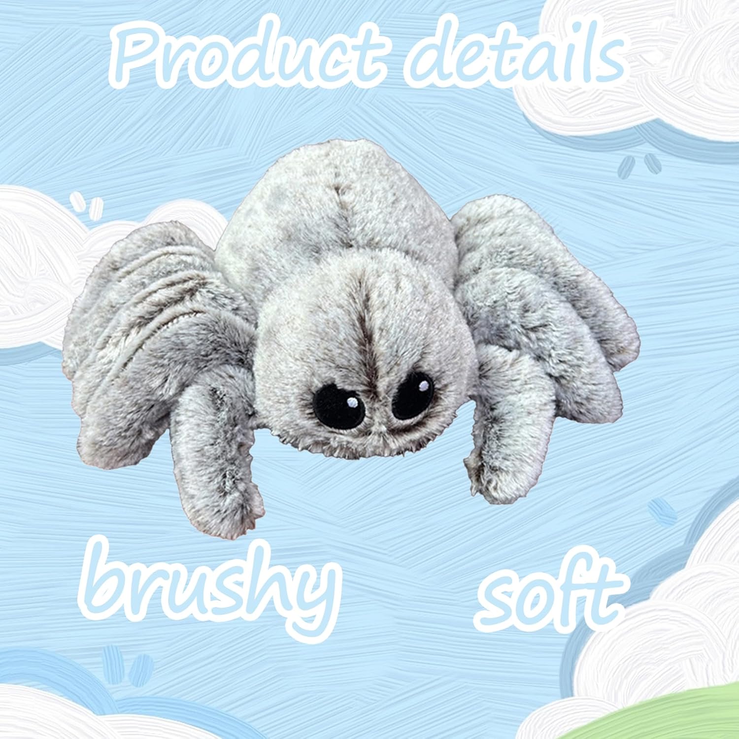 Jumping Spider Plush Pillow for Kids