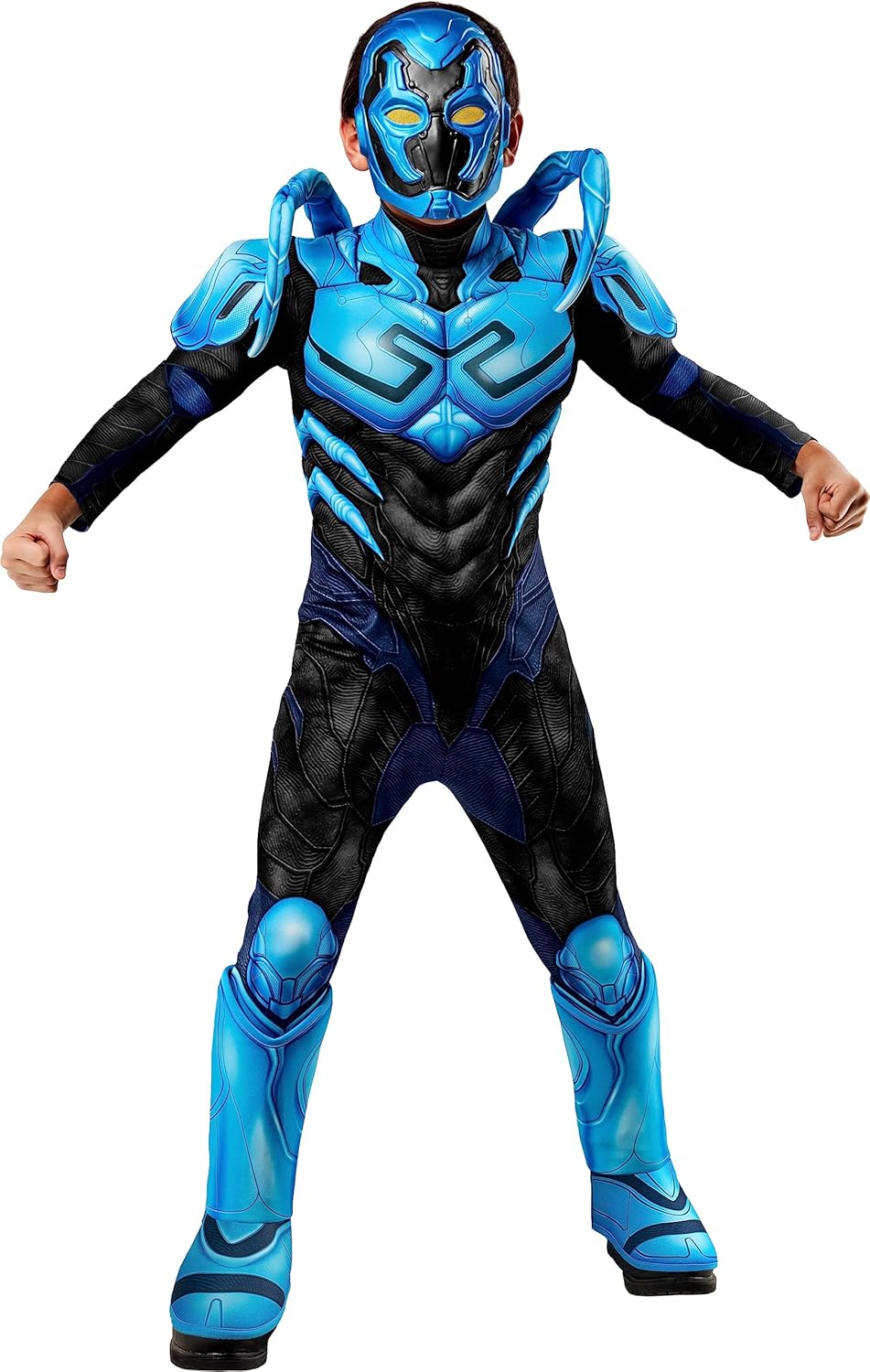 Rubies Boys DC Deluxe Blue Beetle Costume Jumpsuit and Mask