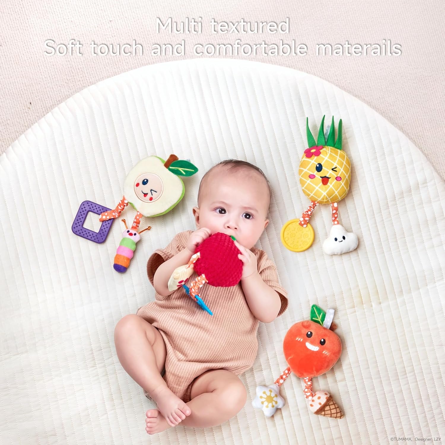 OR OR TU Baby Fruit Rattles for 3-12 Months