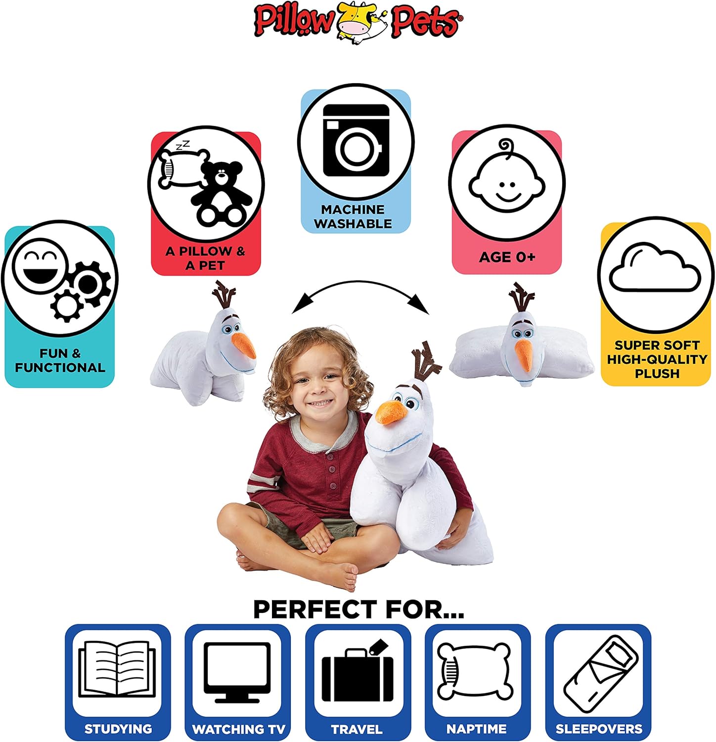 Pillow Pets Disney Frozen II Olaf Plush Pillow