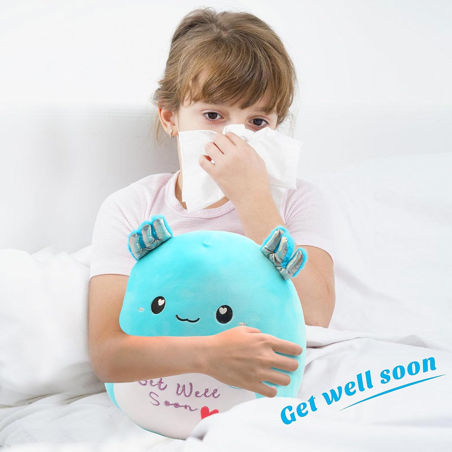 Easfan 13 Axolotl Plush Pillow Get Well Soon Gift