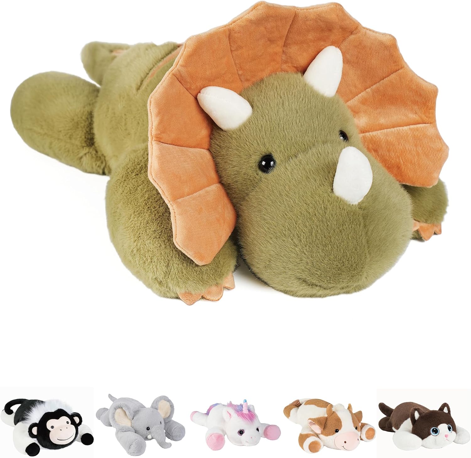 GILFWM Weighted Dino Plush Toy Pillow 5 lbs Ultra-Soft