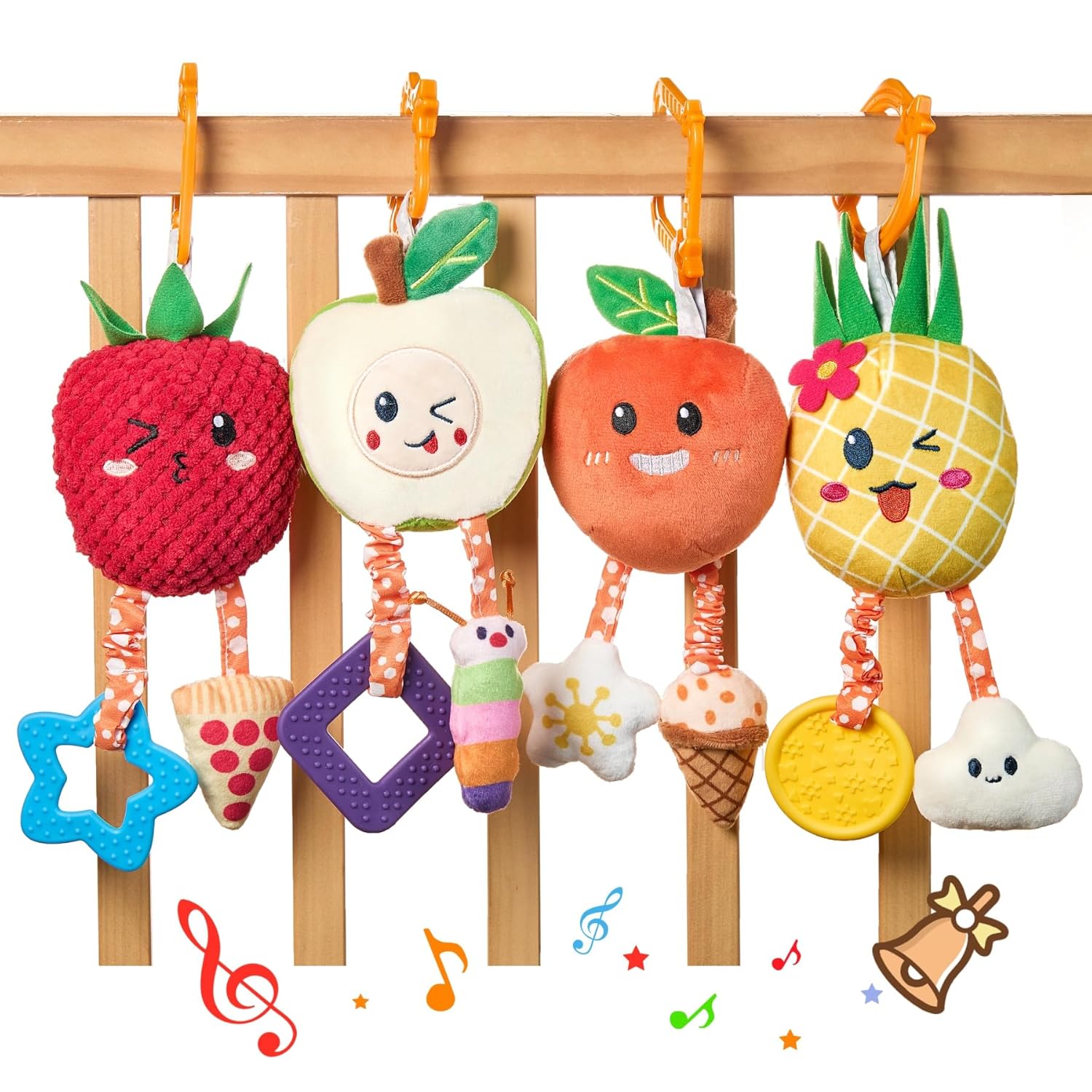 OR OR TU Baby Fruit Rattles for 3-12 Months