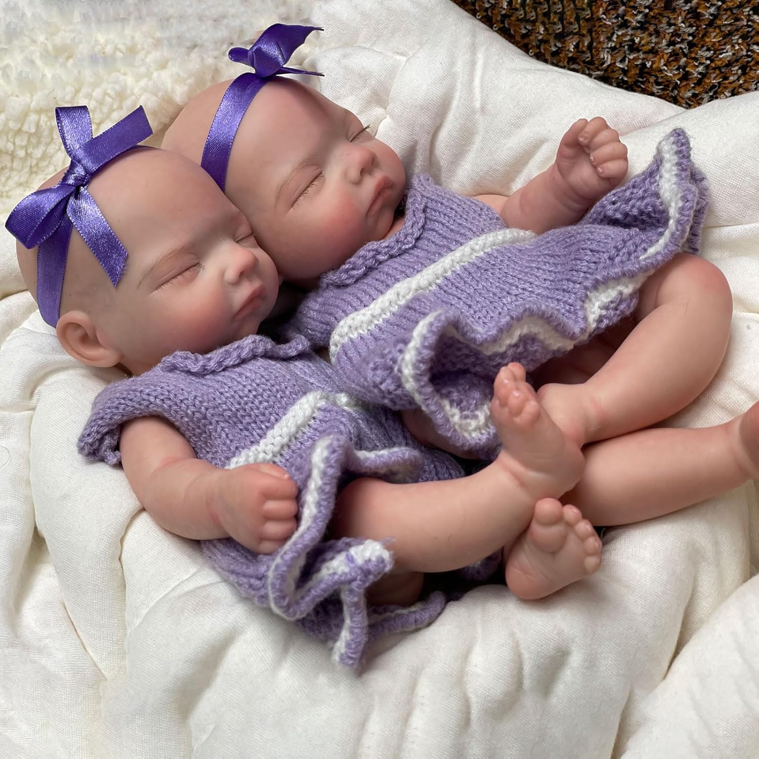 Abenduot 10inch Realistic Baby Doll Girl