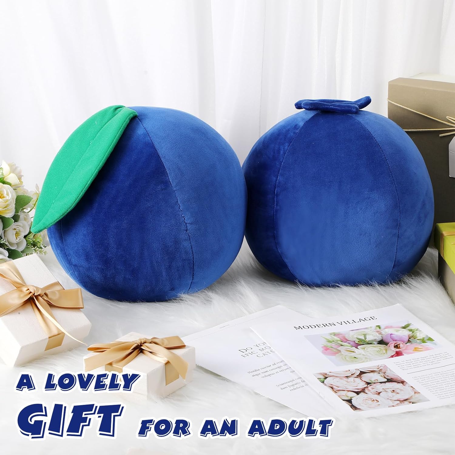 Beeveer Cute Blueberry Plush Pillow Kawaii Hugging Toy