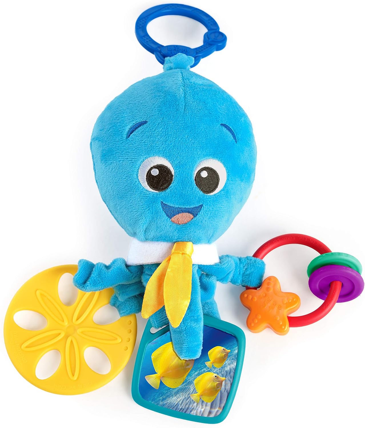 Baby Einstein Activity Arms Octopus BPA Free Stroller Toy Blue