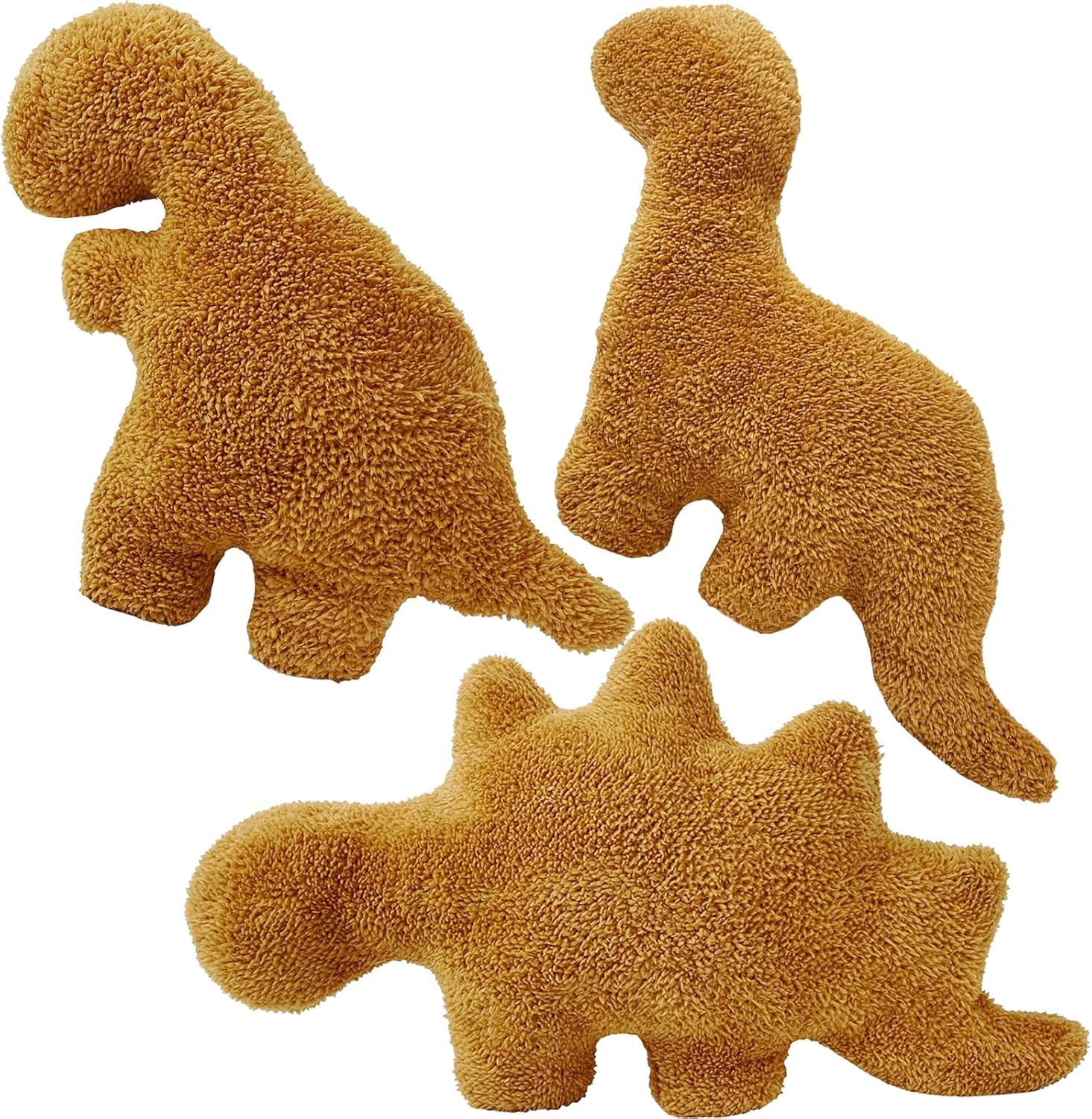 Dino Chicken Nugget Plush Pillow Set 3PCS