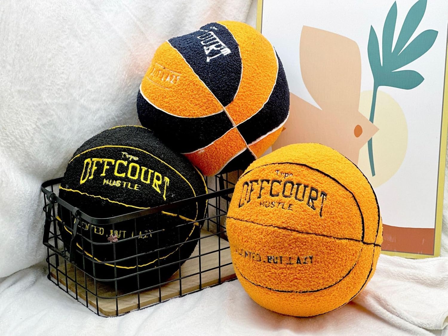 2023 New Basketball Pillow 11 Teddy Fleece Plush Decor