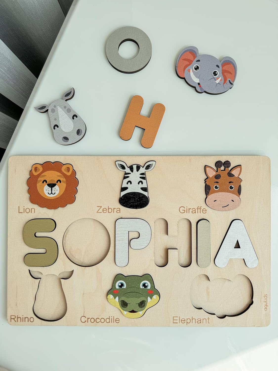 Agukids Personalized Baby Name Puzzle