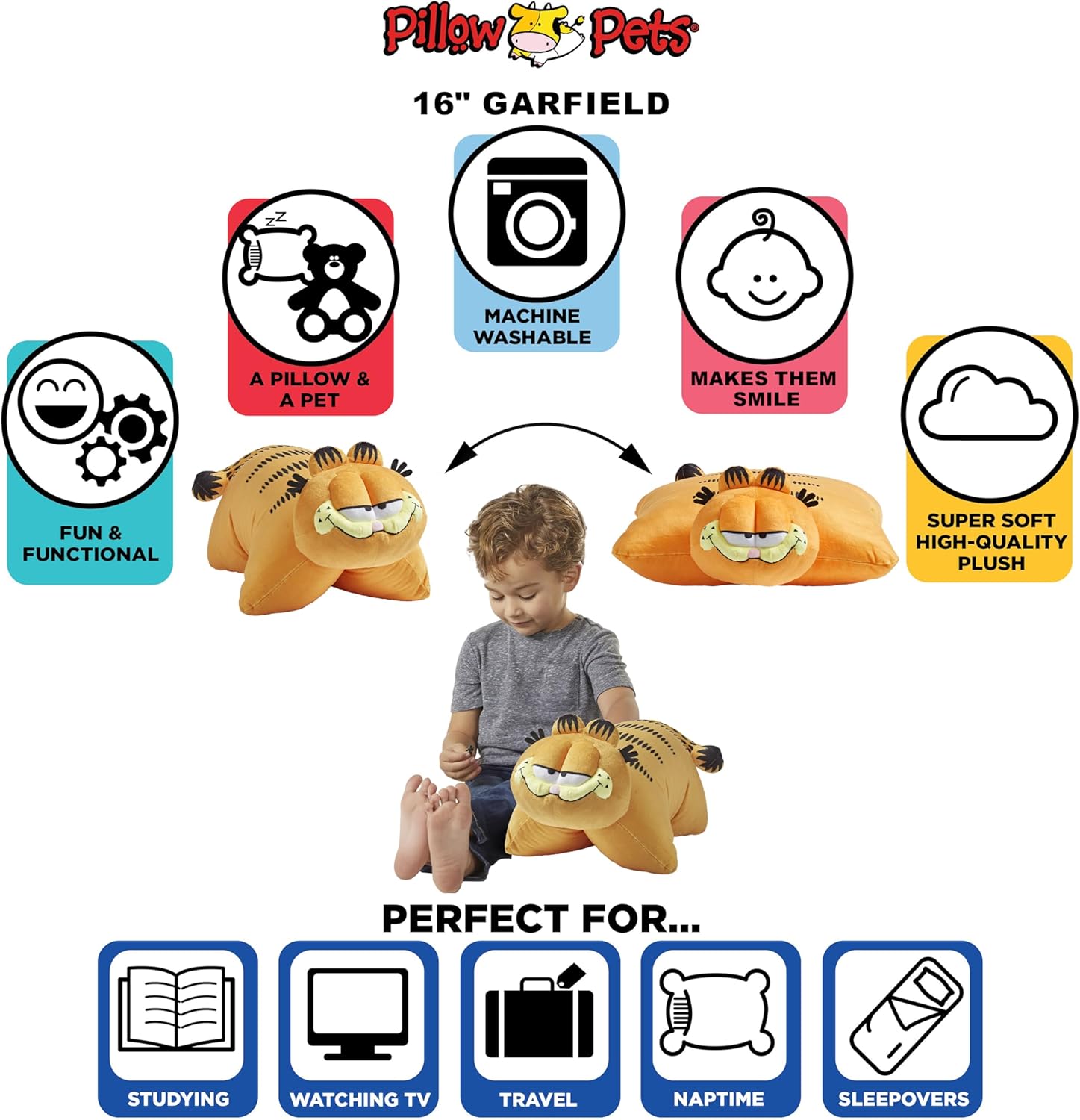Pillow Pets Garfield Plush Pillow Toy 1