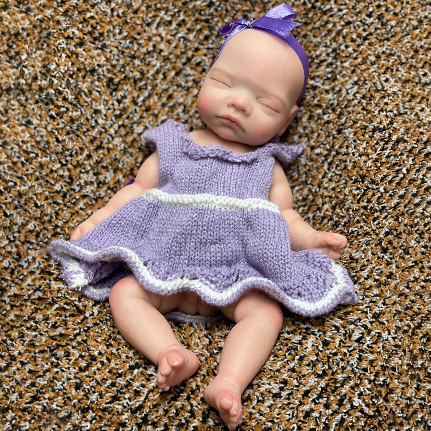 Abenduot 10inch Realistic Baby Doll Girl