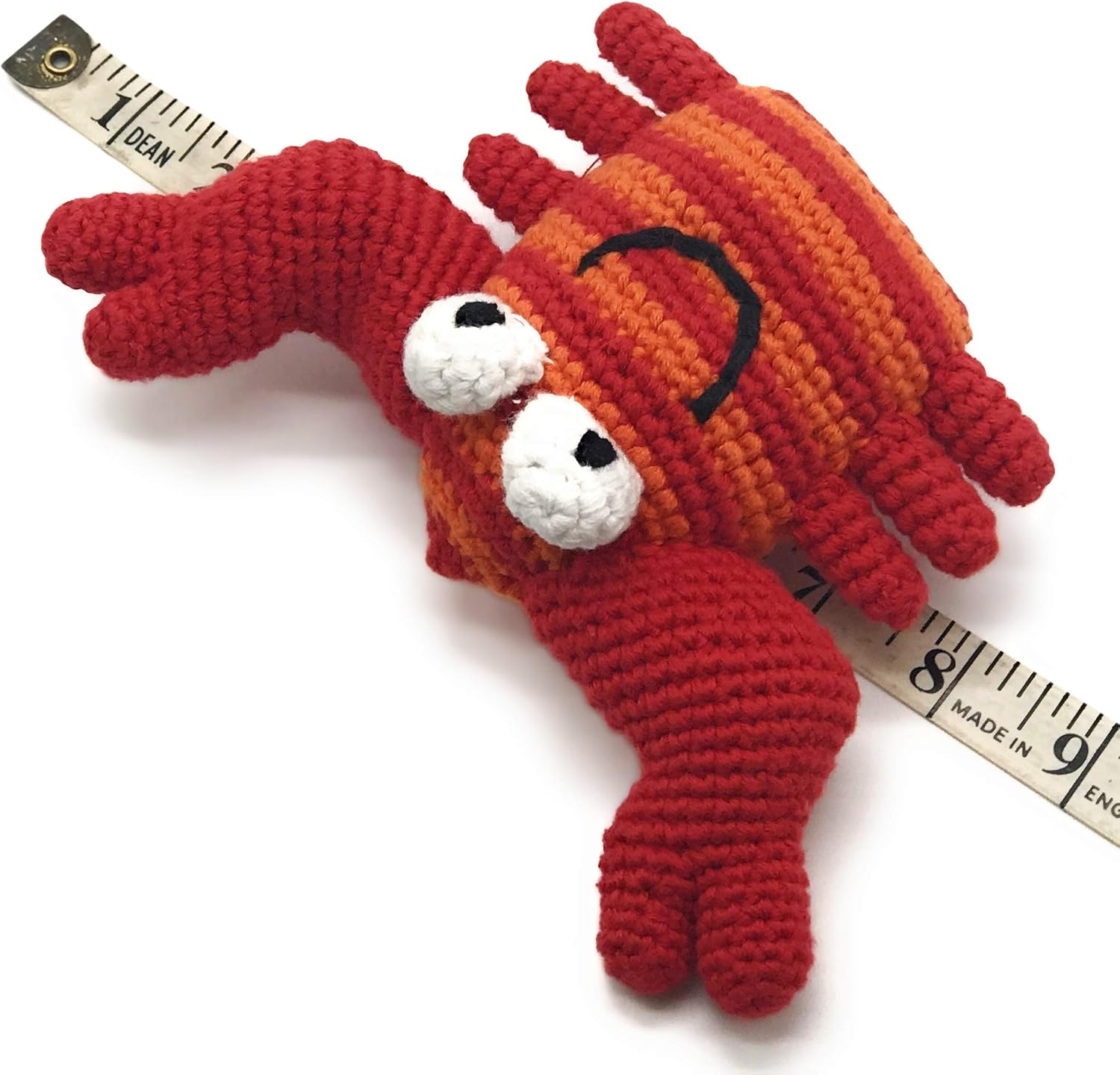 Pebble Handmade Crab Baby Rattle - Red