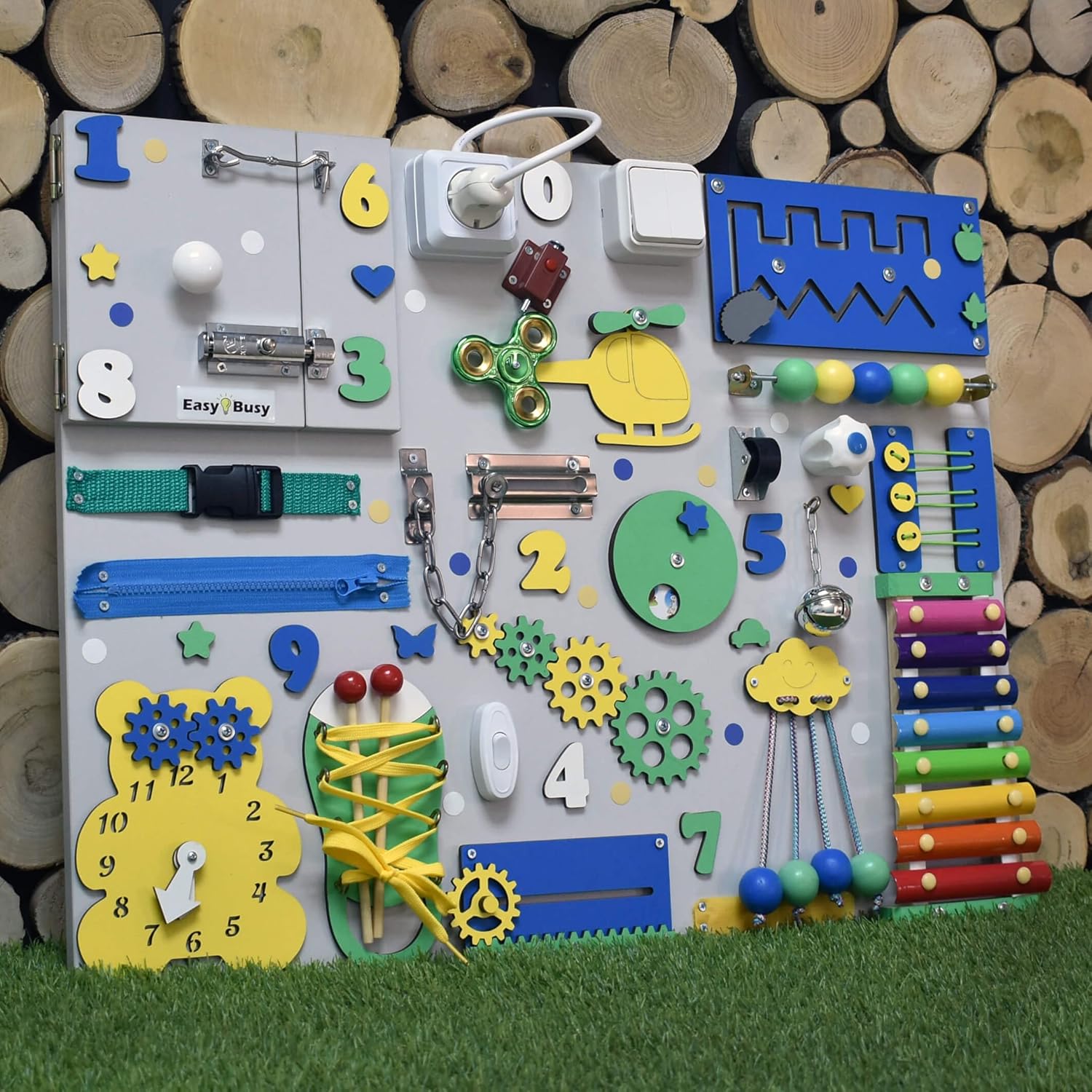 Montessori Busy Board for 1 Year Old Toddler
