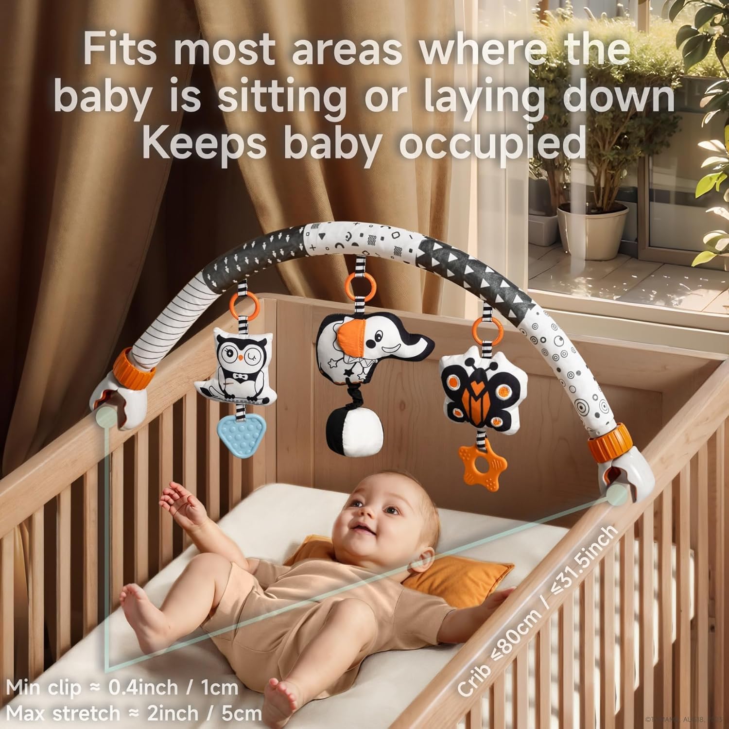 TUMAMA Car Seat Toys for Babies 0-6 Months 1