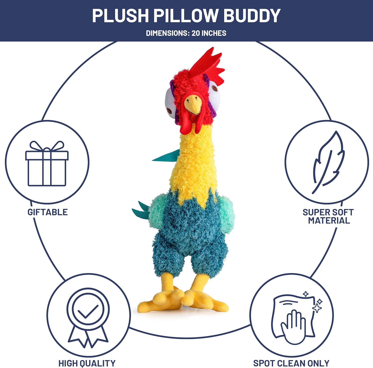 Jay Franco Disney Plush Pillow Buddy - Hei Hei 20 Inches 1