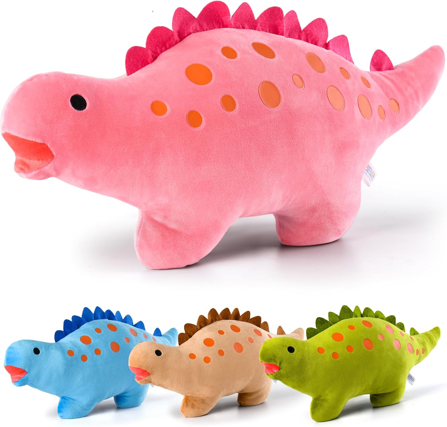BB FUN HOUSE Dinosaur Pillow Plush Pink