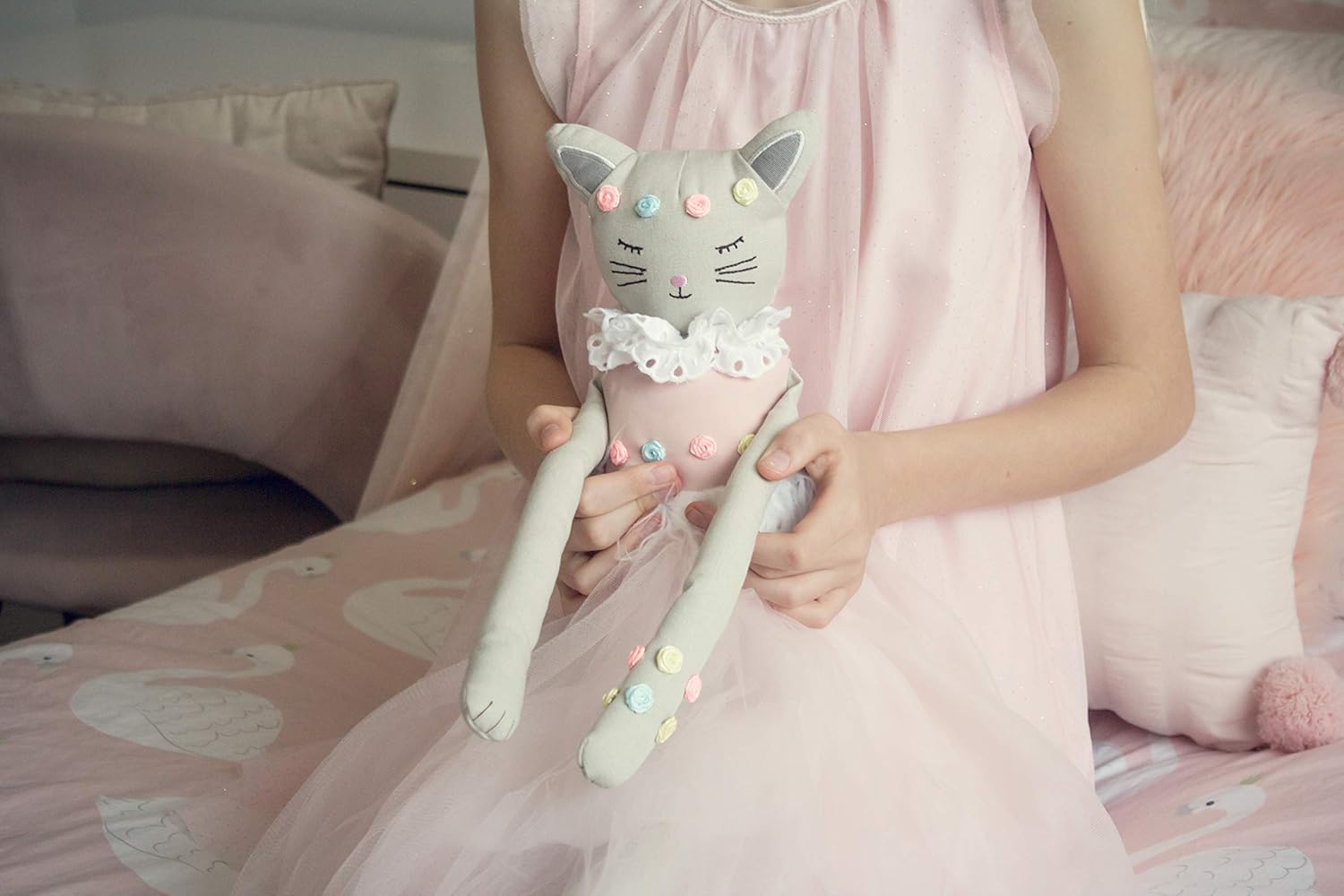 Poppy The Cat - 248-Inch Handmade Plush Doll