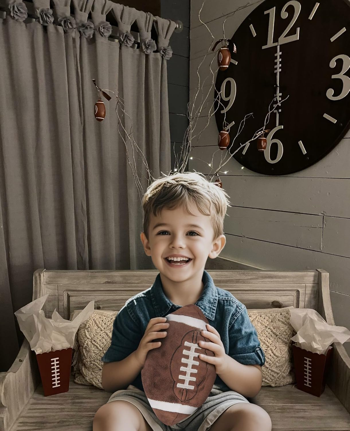 CatchStar Football Plush Baby Room Decor