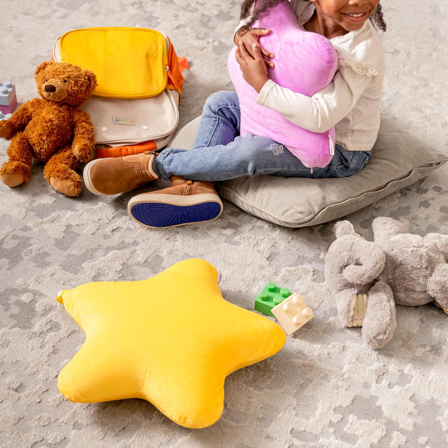 Kiddzentials Star Pillow 15in Purple