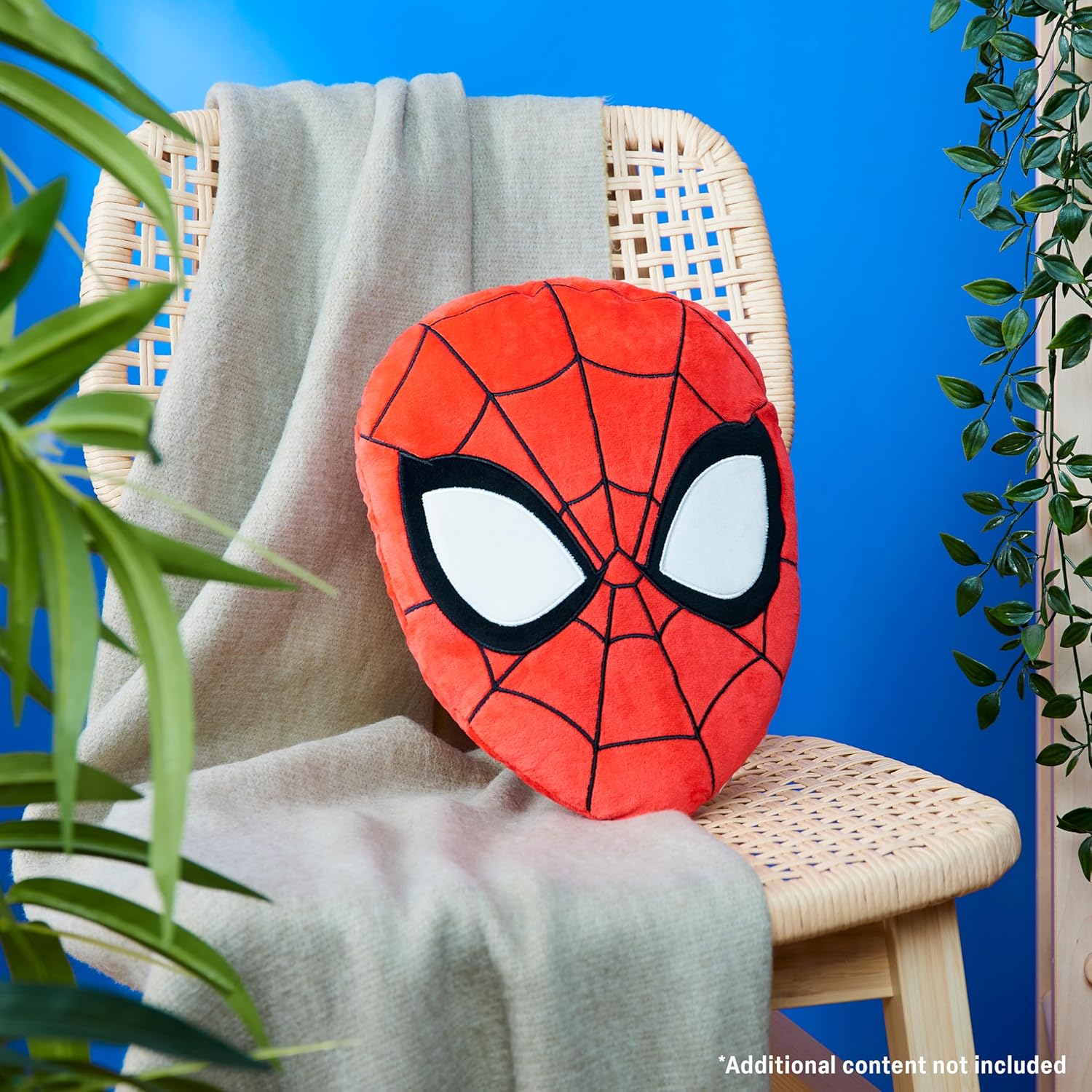 Disney 3D Plush Pillow for Kids - Red Spiderman Design