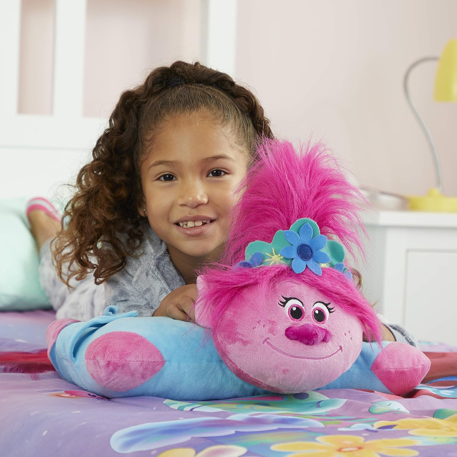 Pillow Pets DreamWorks Poppy Plush Pillow 1 Count Pack of 1 Pink