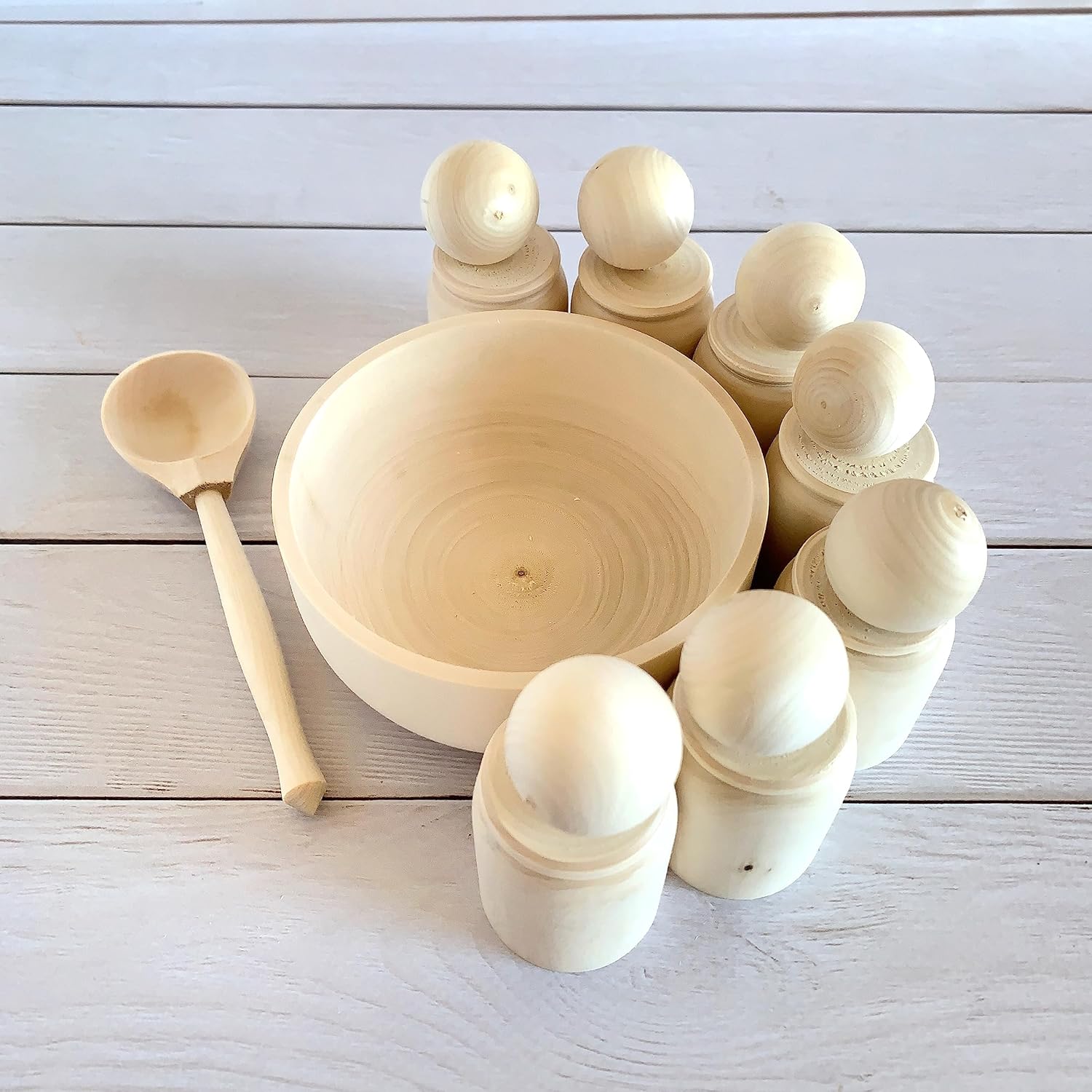 OlivkaWood Montessori Wooden Sorter Toy Set 1