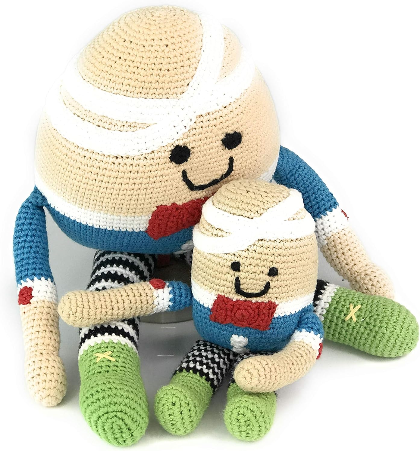 Pebble Handmade Humpty Dumpty Rattle - Fair Trade Machine Washable