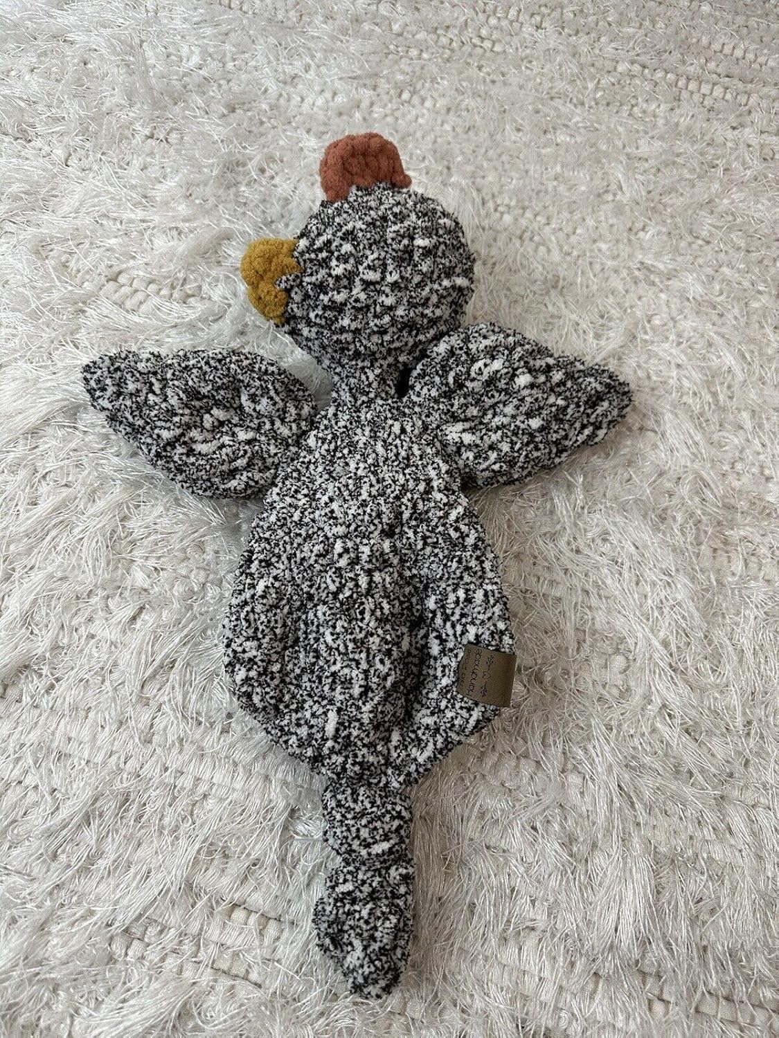 Handmade Infant Toddler Crochet Chicken Snuggler Lovey Blankie