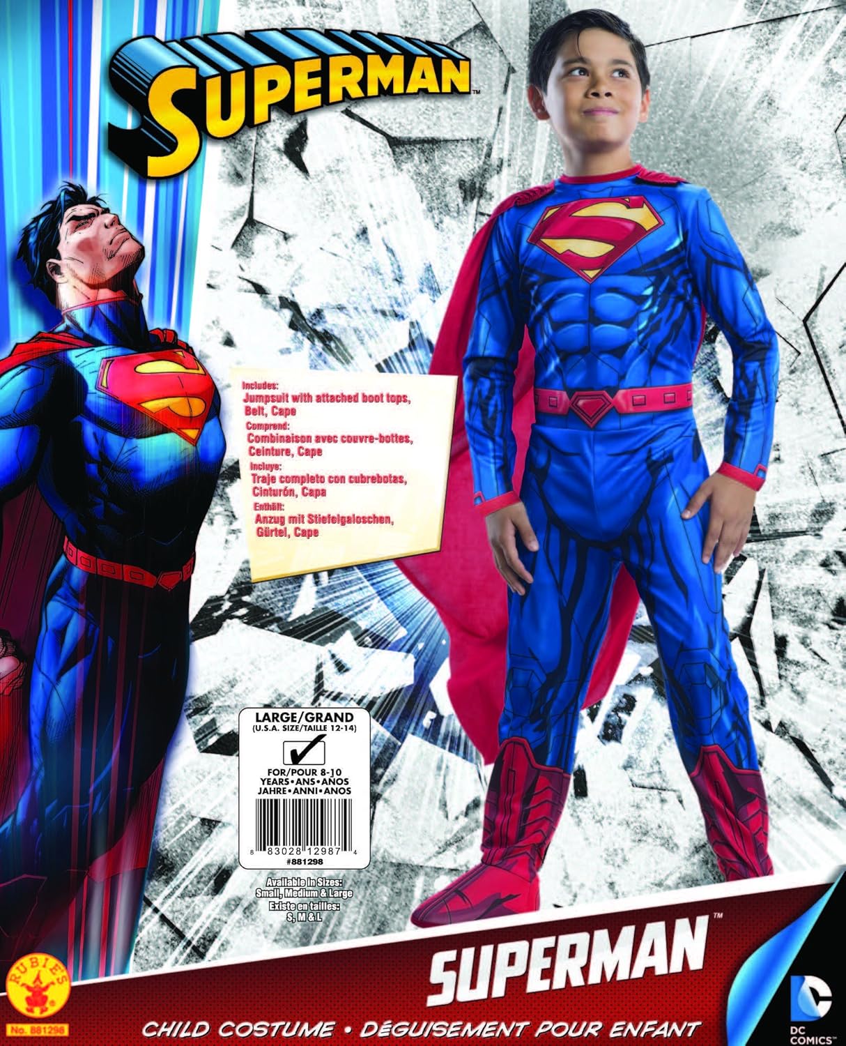 Rubies DC Universe Superman Costume for Kids Large