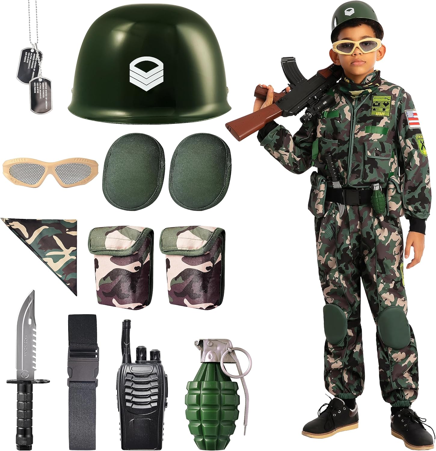 Spooktacular Creations Kids Military Costume Set 1