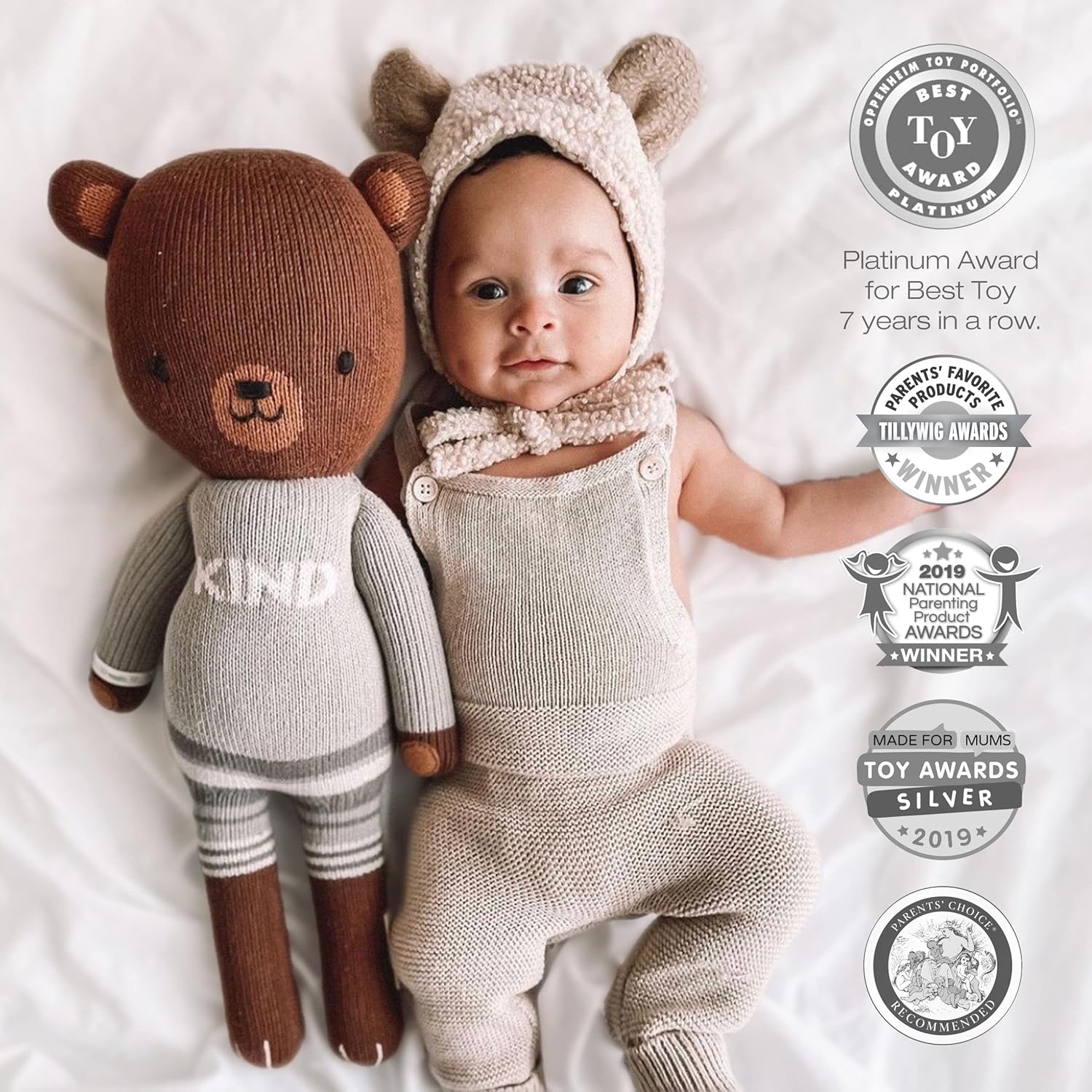 Cuddle Kind Oliver The Bear Regular 20 Doll