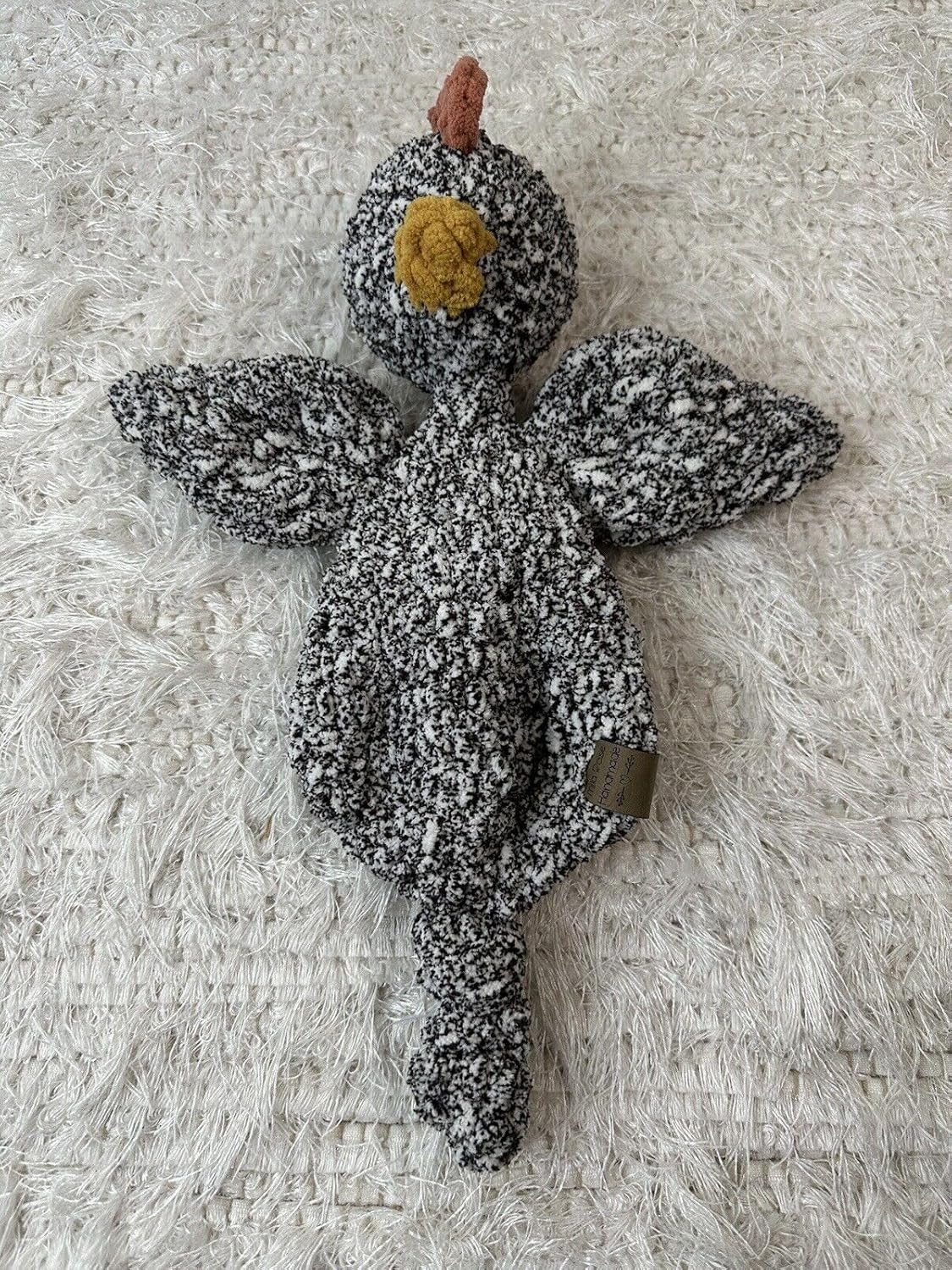 Handmade Infant Toddler Crochet Chicken Snuggler Lovey Blankie
