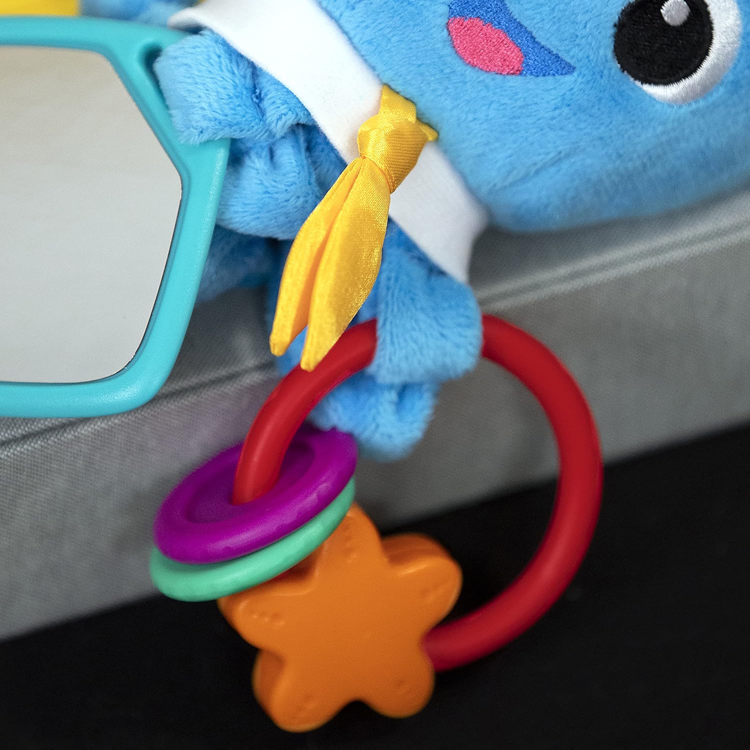 Baby Einstein Activity Arms Octopus BPA Free Stroller Toy Blue