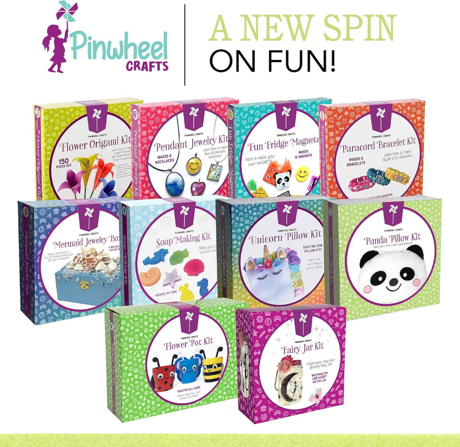 Beginner Sewing Kit for Kids 8-12 - Panda Pillow DIY Craft