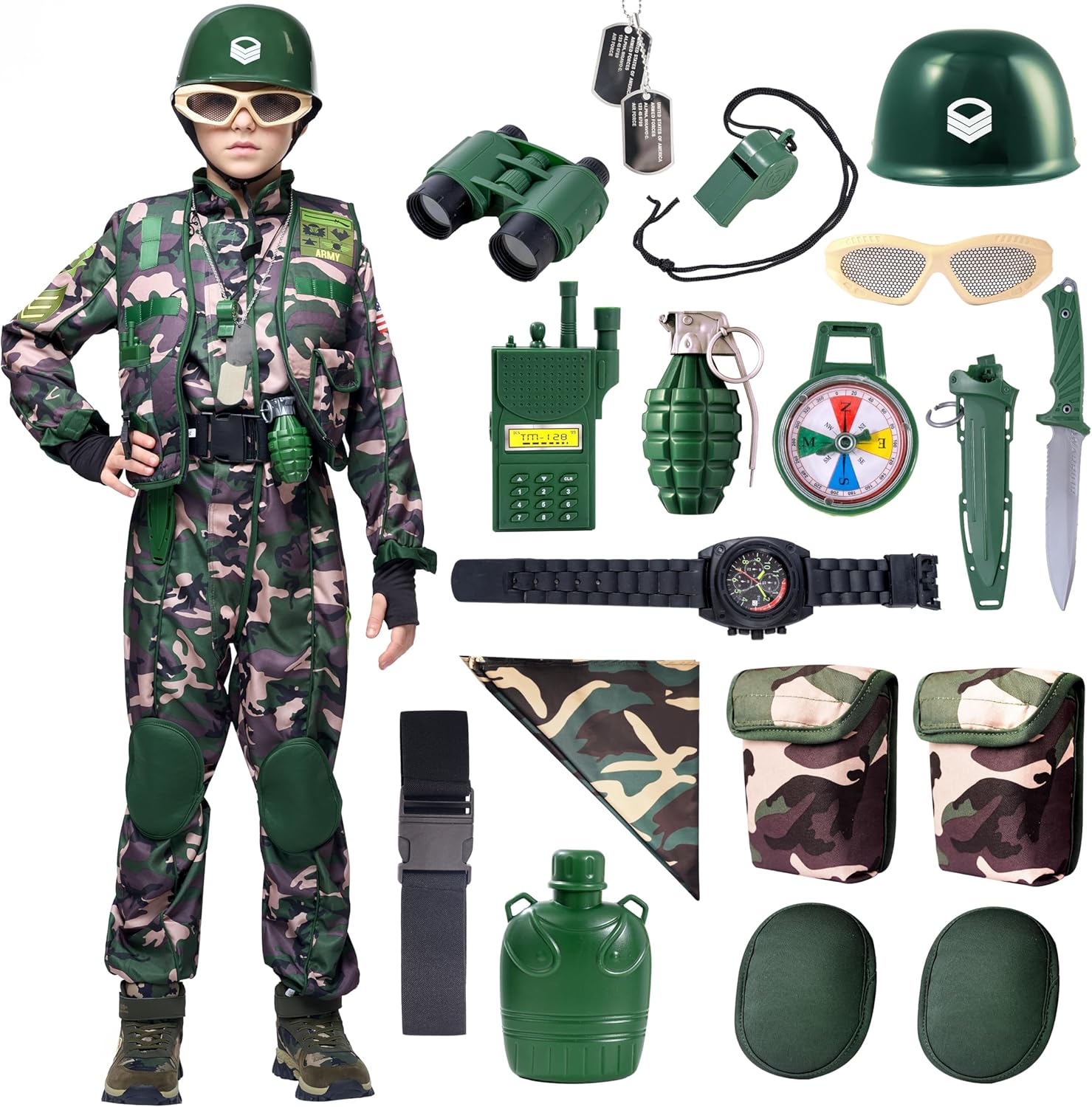 Spooktacular Creations Kids Military Costume Set 1